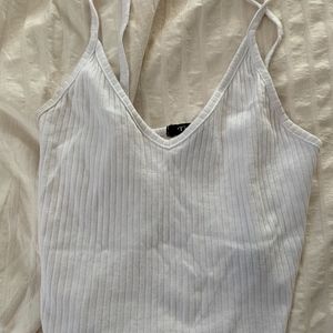 White crop top